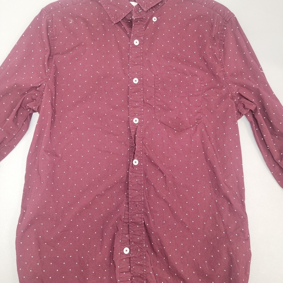 Aeropostale Casual Button Down Shirt with Polka Dot Pattern - Picture 1 of 2